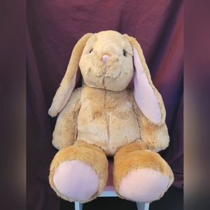 Build A Bear's BAB 15" Bunny Rabbit Plush Pink Nose, Ears and Feet